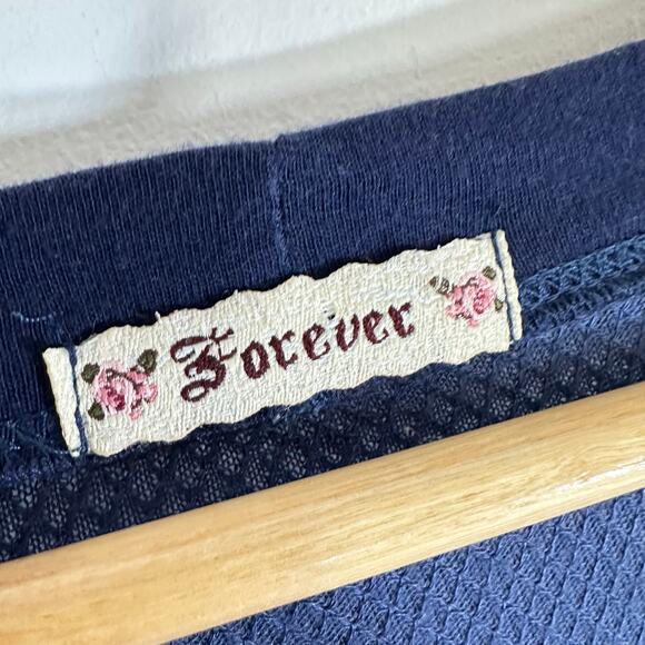 FOREVER Vintage 90's Y2K Thermal elbow patches Womans Large - Picture 5 of 8